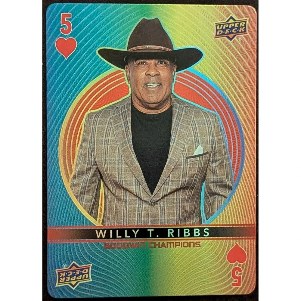 2022 Upper Deck Goodwin Champions #5 Hearts Willy T. Ribbs Playing Card Racing